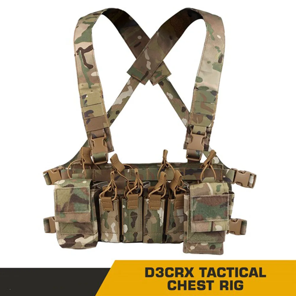 Chaleco táctico portátil ligero D3CRX con bolsa magnética cuádruple de 9MM y bolsa de almacenamiento de artículos diversos - imagen 3