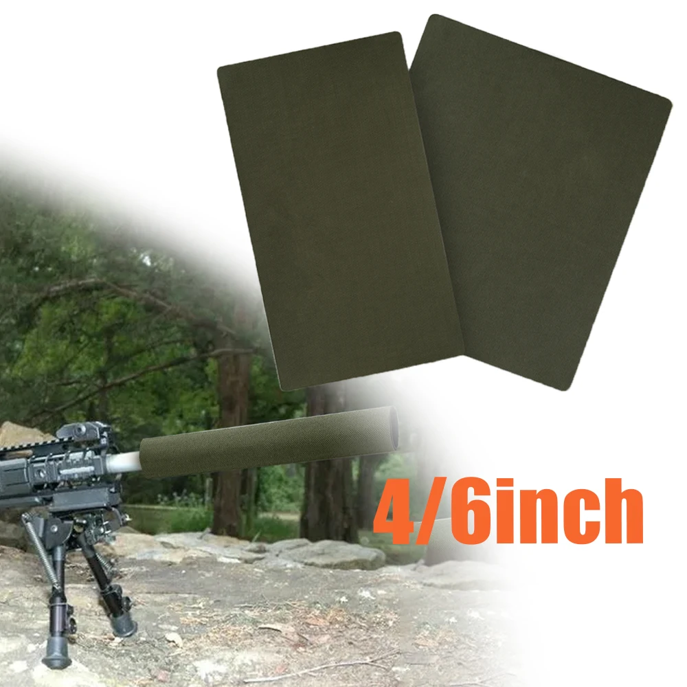 Cinta protectora silenciosa de 4/6 pulgadas, cinta de camuflaje autoadhesiva táctica, adornos de francotirador de caza, envoltura de cubierta de tela