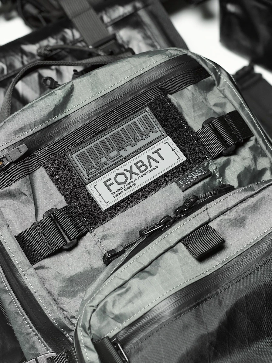 Parche de PVC FOXBAT MIL-SPEC, engranajes urbanos programables, insignia de goma táctica para ropa, mochila, chaleco, decoración, 8 colores - imagen 2