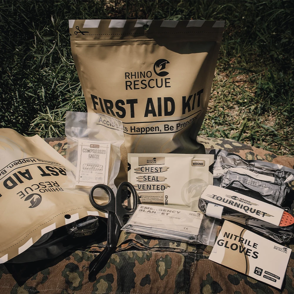 Kit de trauma de emergencia de rescate de rinoceronte, IFAK táctico de combate para suministros de respuesta de primeros auxilios - imagen 5