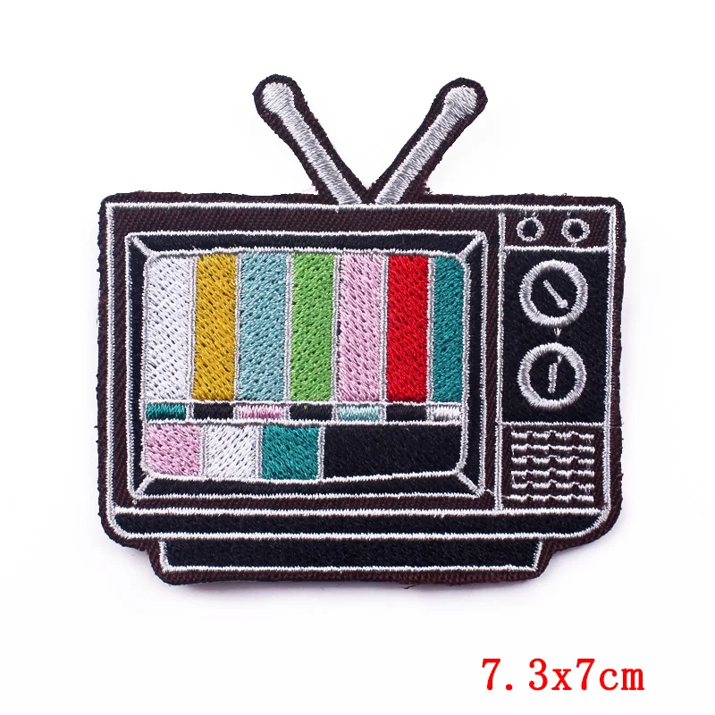 Parches para planchar en la ropa, cintas de dibujos animados, bordado, Fusible, girasol, arcoíris, aplique en la mochila - imagen 2