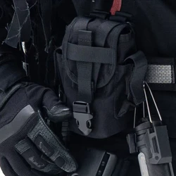 Bolsa de almacenamiento de artículos diversos pequeños para exteriores, bolsa de herramientas, riñonera, chaleco táctico, bolsa de accesorios MOLLE