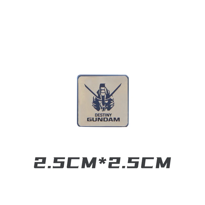 Parches de Metal de la serie Gundam, insignia de Guerrero táctico, pegatina DIY para ropa, chaleco, chaqueta, decoración, 9 modelos móviles - imagen 5