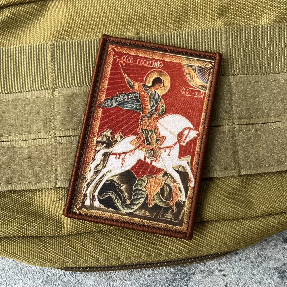 Parche táctico San Jorge a caballo – Insignia con velcro