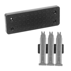 Soporte magnético para pistola, soporte magnético para ocultación de armas de 42 libras, estante magnético para pistola con tornillo y adhesivo para escritorio de pared de vehículo doméstico