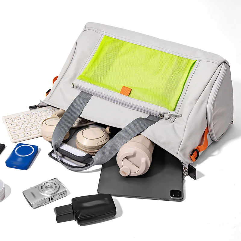 Bolso deportivo para Fitness, gimnasio, Yoga, con paquete de zapatos, senderismo al aire libre, Camping, escalada, almacenamiento de equipaje, bolso cruzado, lona de viaje para hombres - imagen 4