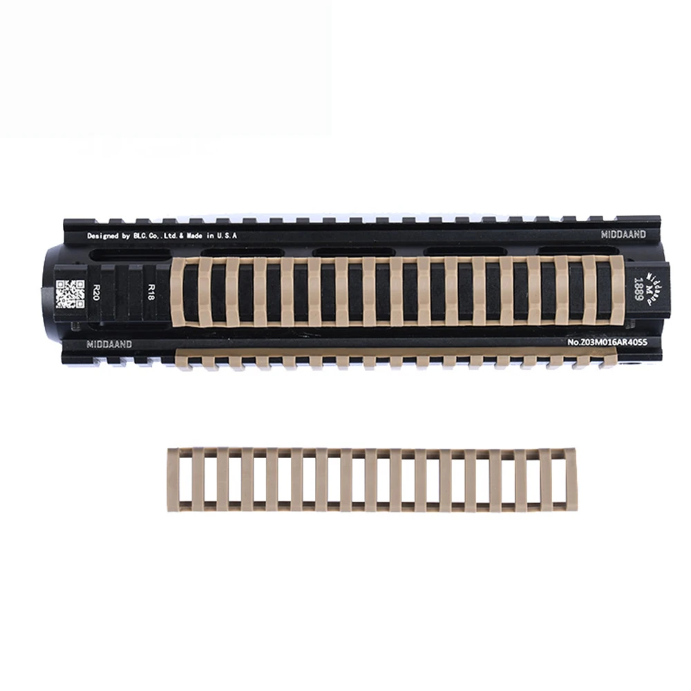 WADSN Airsoft, 18 ranuras, escalera Picatinny, Panel de riel, Protector de guardamanos, cubierta resistente, accesorio de luz táctica, 4 Uds./1 lote - imagen 2