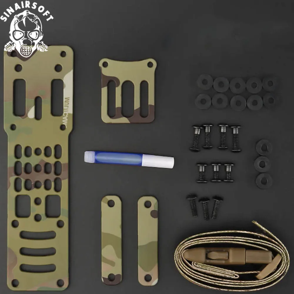 Plataforma de transporte de pierna caída, adaptador de funda de pistola táctica ajustable Modular de Metal, Compatible con accesorios adaptadores QLS Airsoft - imagen 2