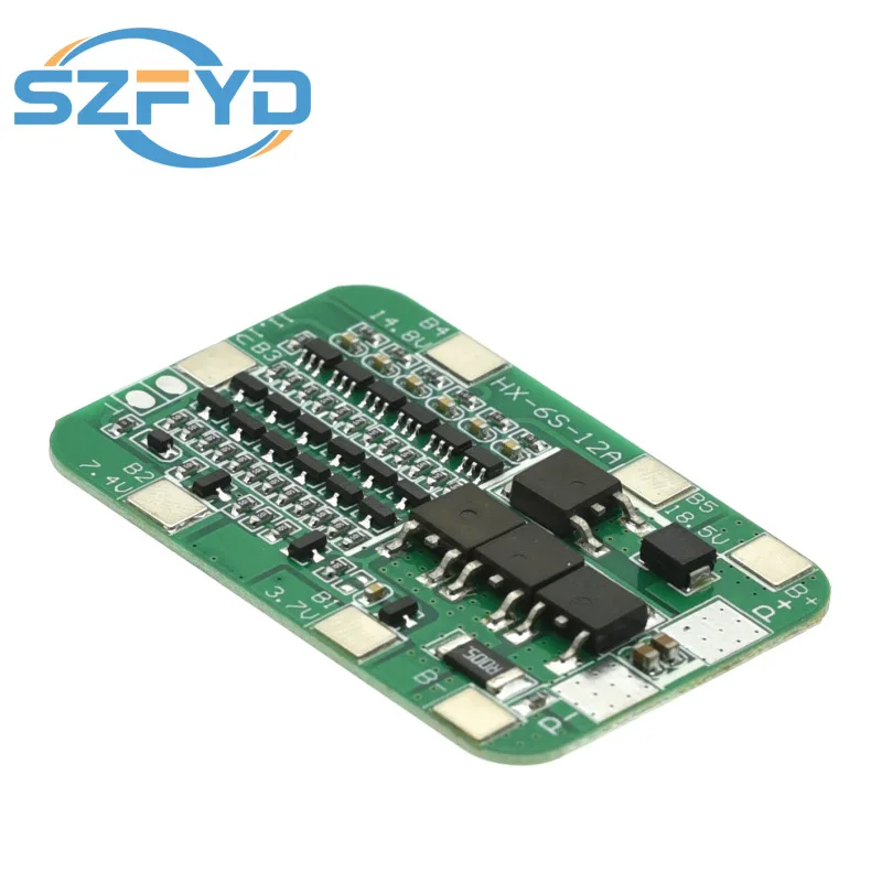BMS 6S 15A 24V para 6 celdas 18650 - Placa de proteccion Li-ion