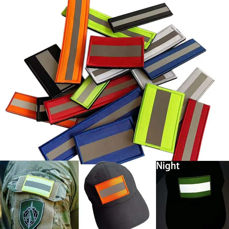 Parches reflectantes de gancho y bucle de insignia Alfa FSB IR, apliques de tela, emblemas de seguridad tácticos militares que brillan en la oscuridad para brazalete