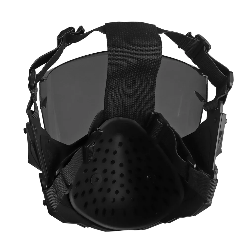 Cyberpunk Gundam estilo Paintball caza máscara protectora cara completa Cosplay fiesta Prop regalos máscara - imagen 5