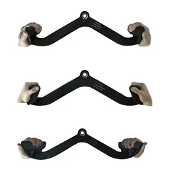 Mango de Fitness para gimnasio en casa, barra de tracción Lat, bíceps, tríceps, entrenamiento muscular de espalda, mango de fila de entrenamiento de fuerza y soporte de almacenamiento