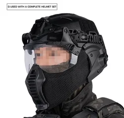 Casco táctico Wendy Airsoft protección completa modular con máscara