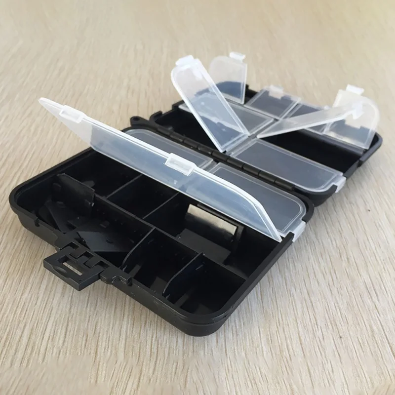 Cajas de almacenamiento de anzuelos de pesca, 11 agujeros, cebos de pesca, soportes para cosas pequeñas, cajas de aparejos de pesca portátiles, estuches de plástico - imagen 5