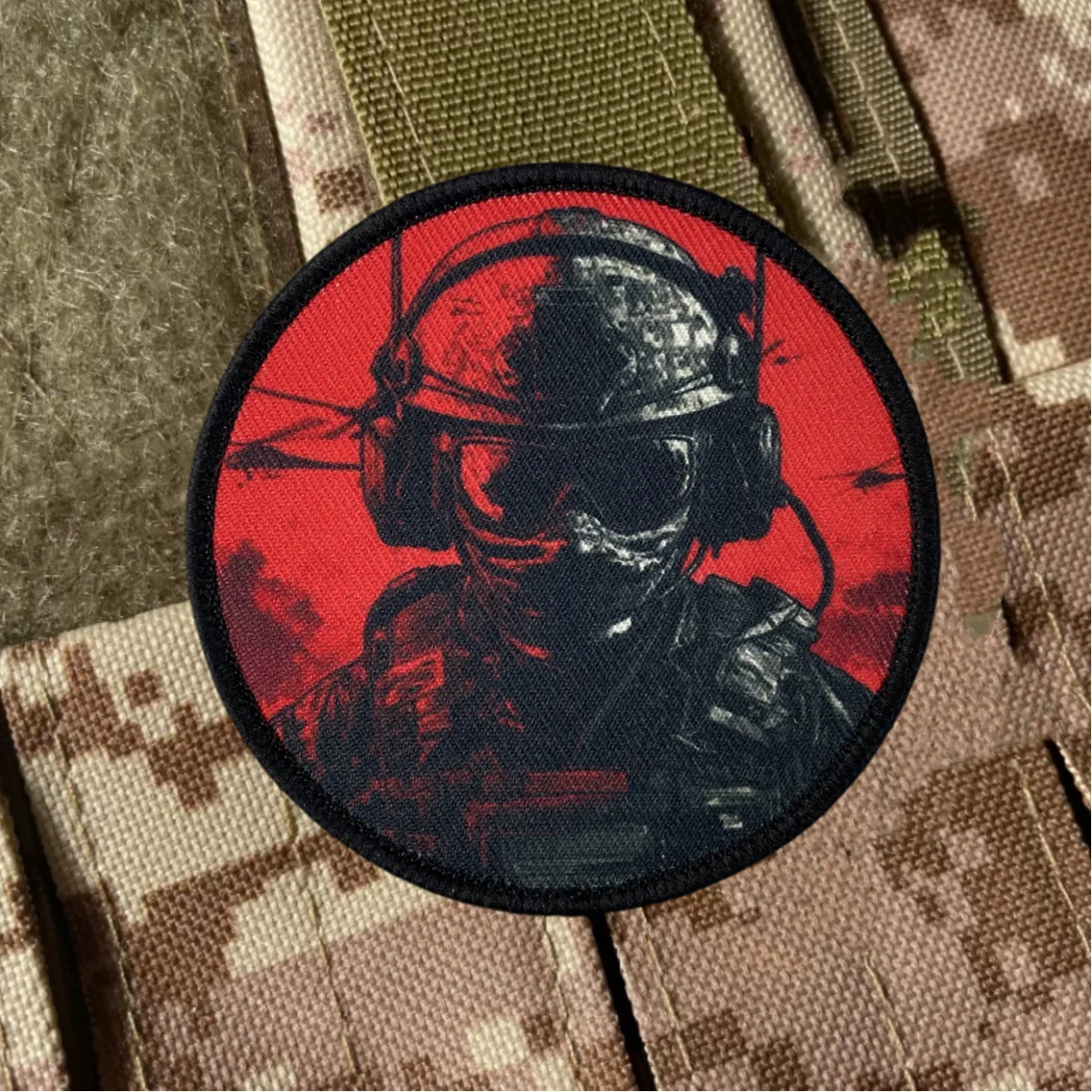 Insignia de avión de soldado táctico, parches impresos, brazalete de gancho y bucle de moral militar del ejército, accesorios para mochila al aire libre, pegatinas - imagen 5