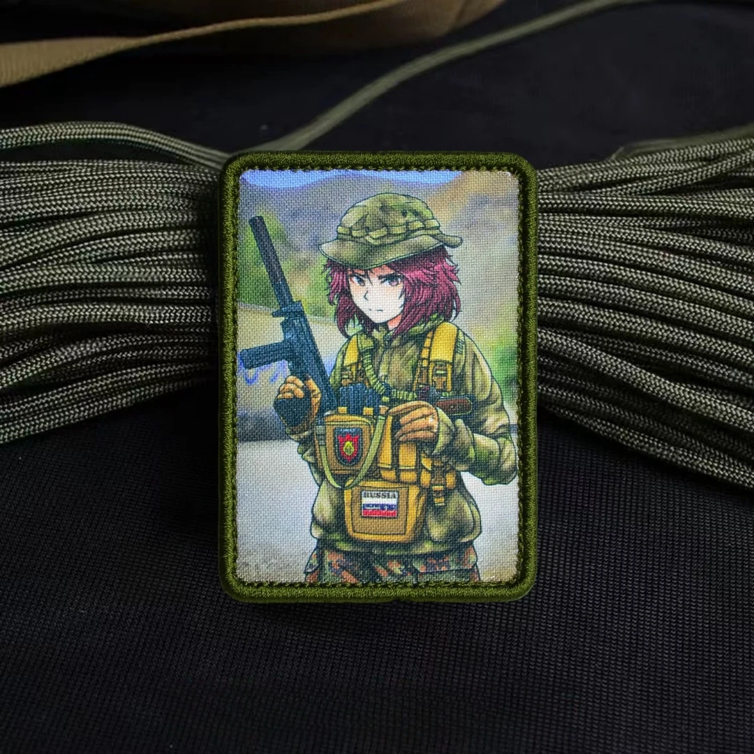 Karkade Chevron Rusia insignia de moral parche táctico militar ejército mochila pegatina impreso gancho y bucle parches para ropa - imagen 5