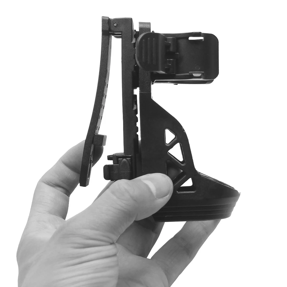 Funda para linterna táctica con palanca, sistema de bloqueo lateral, juego de antorcha General 360 °   Juego de antorchas de plástico giratorias Desconexión rápida Nuevo - imagen 5