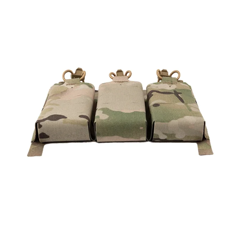 Bolsa táctica para revistas 5,56, chaleco, Panel en el pecho, conversión de expansión, bolsa portadora Triple Mag, bolsa de corte láser Molle - imagen 4