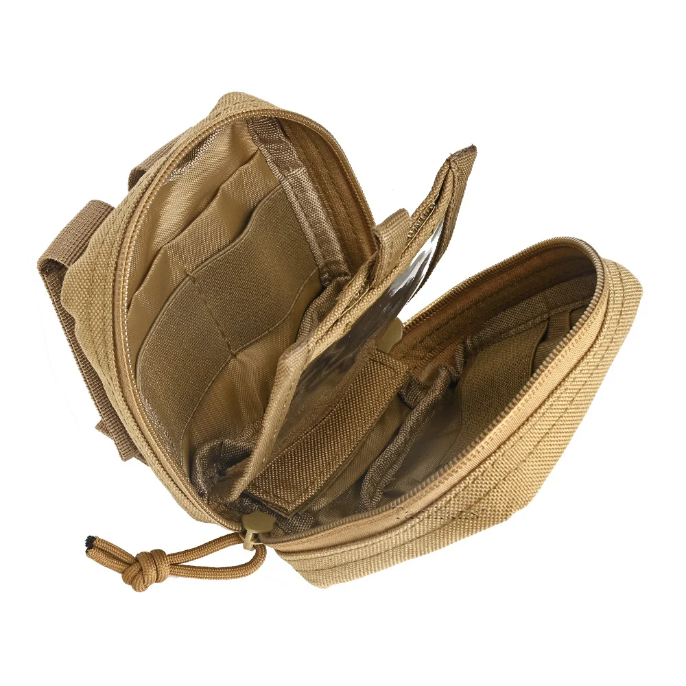 Bolsa táctica EDC Micro Molle, bolsa de cintura, Mini cuchillo, brújula, linterna, tarjeta, bolsa de almacenamiento, cinturón, acampar al aire libre, caza - imagen 3