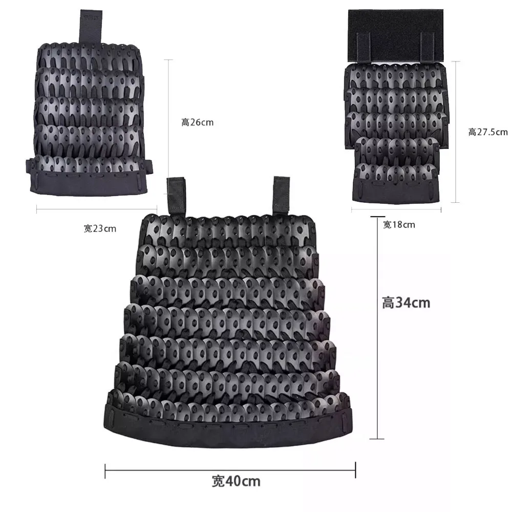 Conjunto de armadura de escala de dragón táctico con hombreras, protector de ingle, falda, armadura, Protector de combate samurái de caballero Medieval - imagen 3