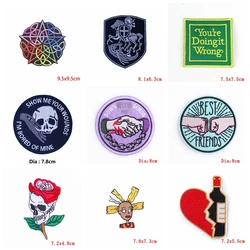 Parche bordado calavera táctico – termo adhesivo para chaqueta y mochila
