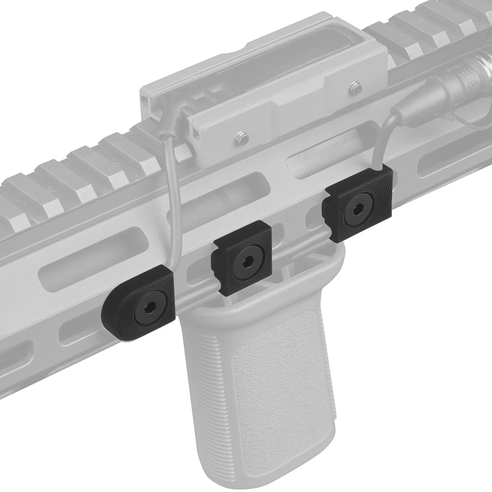 3 unids/set linterna luz láser Mlok sistema de guía de alambre abrazadera de Cable gestión de Clip accesorios fijos - imagen 5