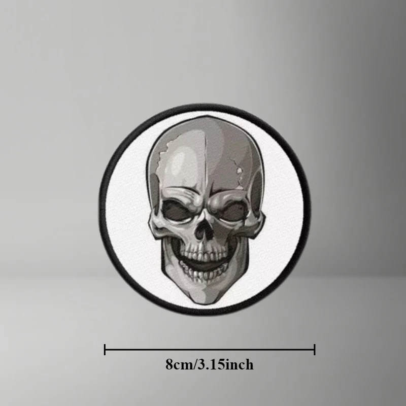 Insignia de moral táctica de calavera, parche impreso con gancho y bucle, parches militares, pegatinas para mochila, apliques para ropa, sombreros - imagen 4