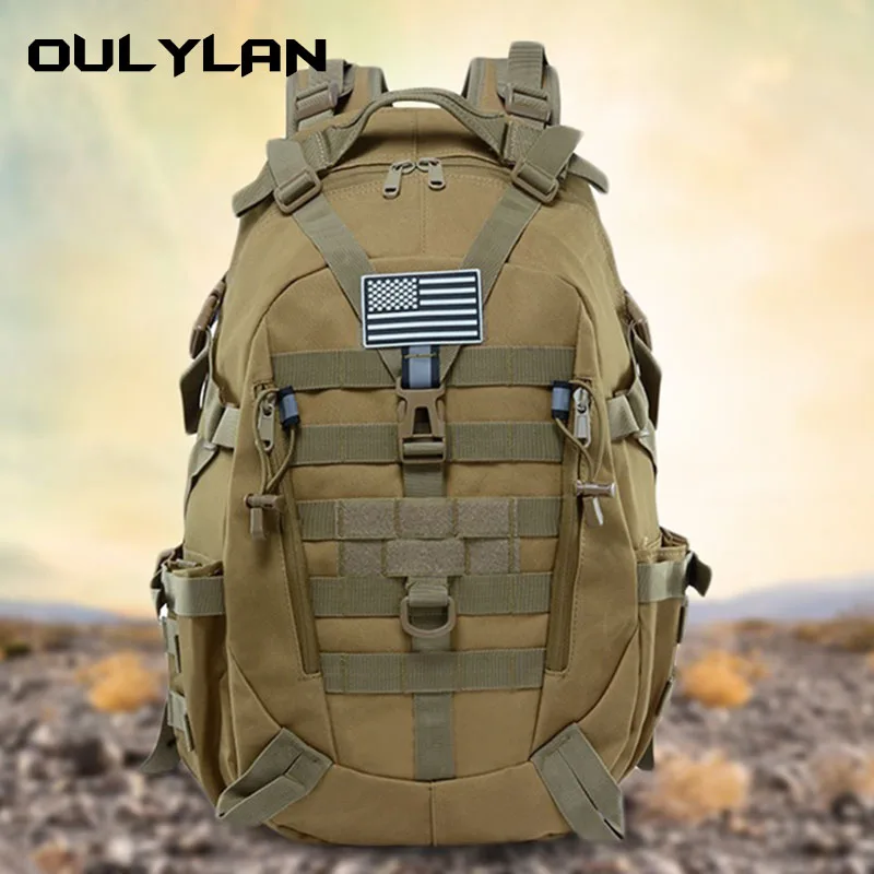 Mochila de camuflaje 900D para hombre, Mochila deportiva táctica multifuncional para exteriores, senderismo, Camping, Montañismo - imagen 5