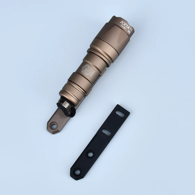 WADSN Airsoft linterna Base ARIS Inline Scout luz montura m-lok Keymod Surefir M300 M600 PLHv2 juguete arma luz lateral - imagen 5