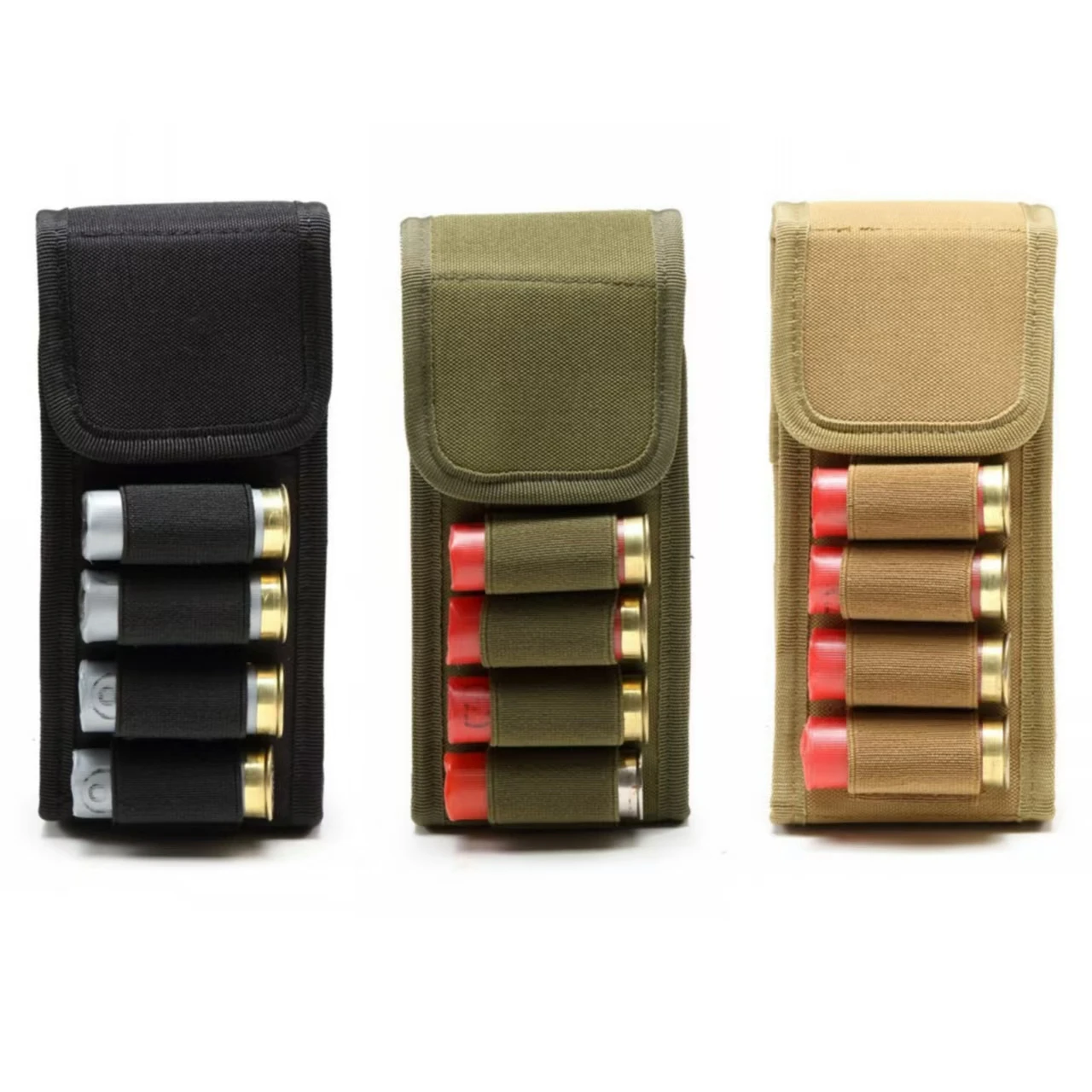 Bolsa táctica para revistas MOLLE, soporte redondo de 16 conchas de munición 12GA, bolsa para cartuchos de bandolera de caza para Airsoft