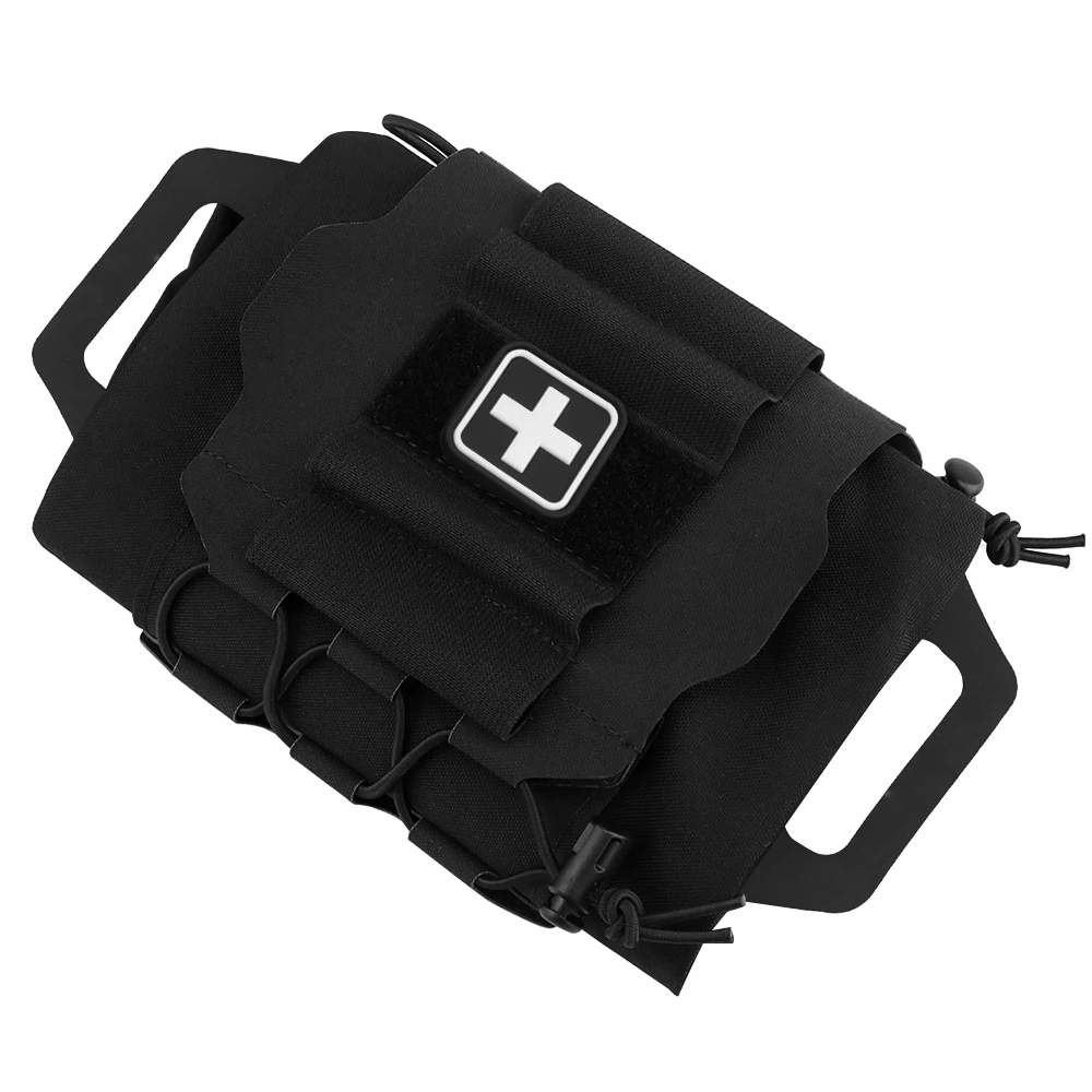 Bolsa táctica IFAK, sistema de dos piezas, bolsa de primeros auxilios médicos, portador de rollo Med, mango Hypalon, bolsa de caza para deportes al aire libre y senderismo - imagen 4