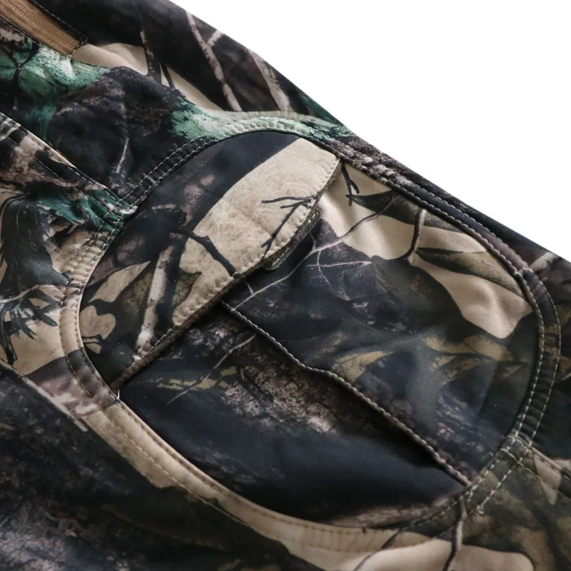 Pantalones tácticos de lana con protección contra el frío para hombre, pantalón completo de camuflaje biónico para caza y pesca, resistente al agua, primavera y otoño - imagen 5