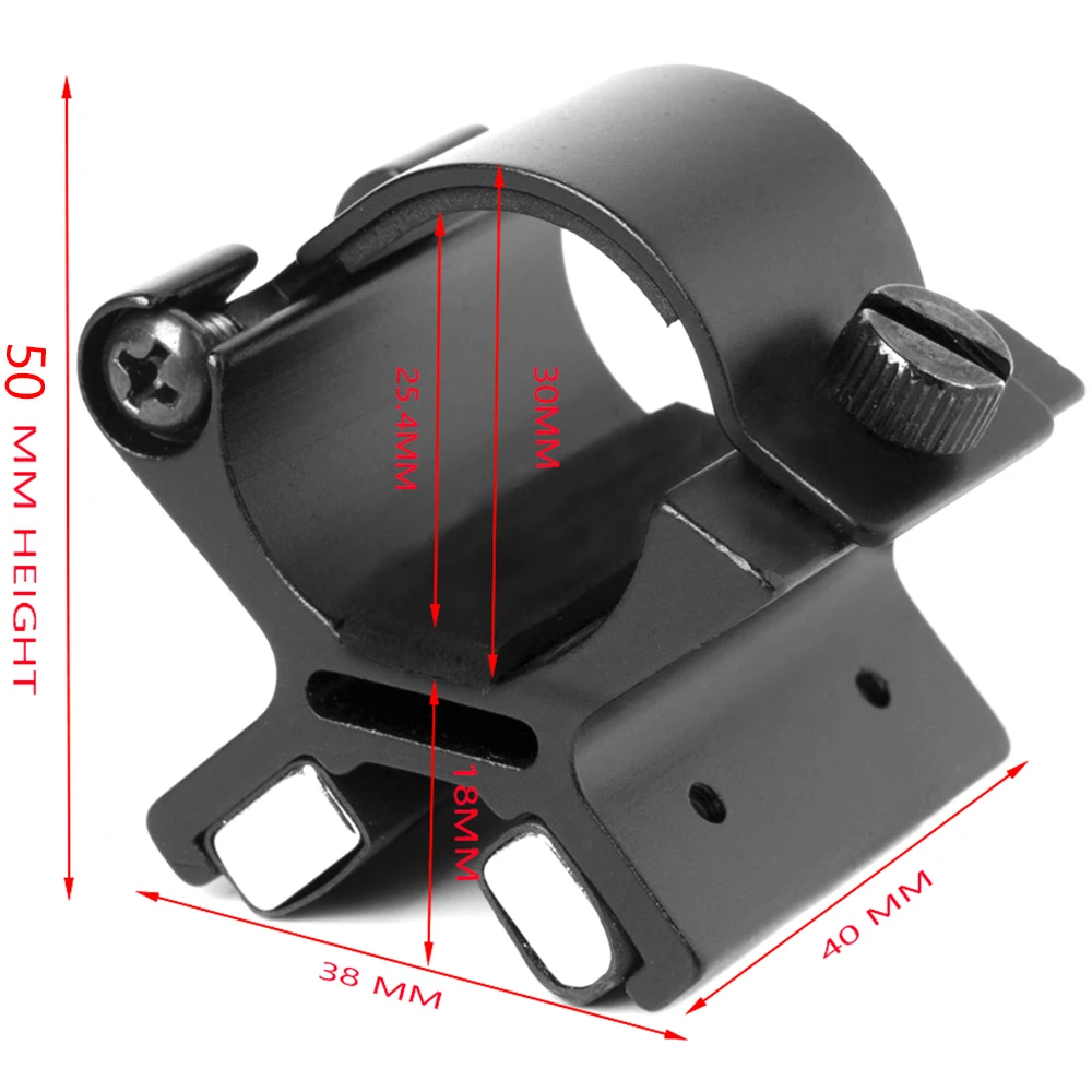 Soporte magnético para mira telescópica, linterna táctica de 1 pulgada para caza - imagen 3