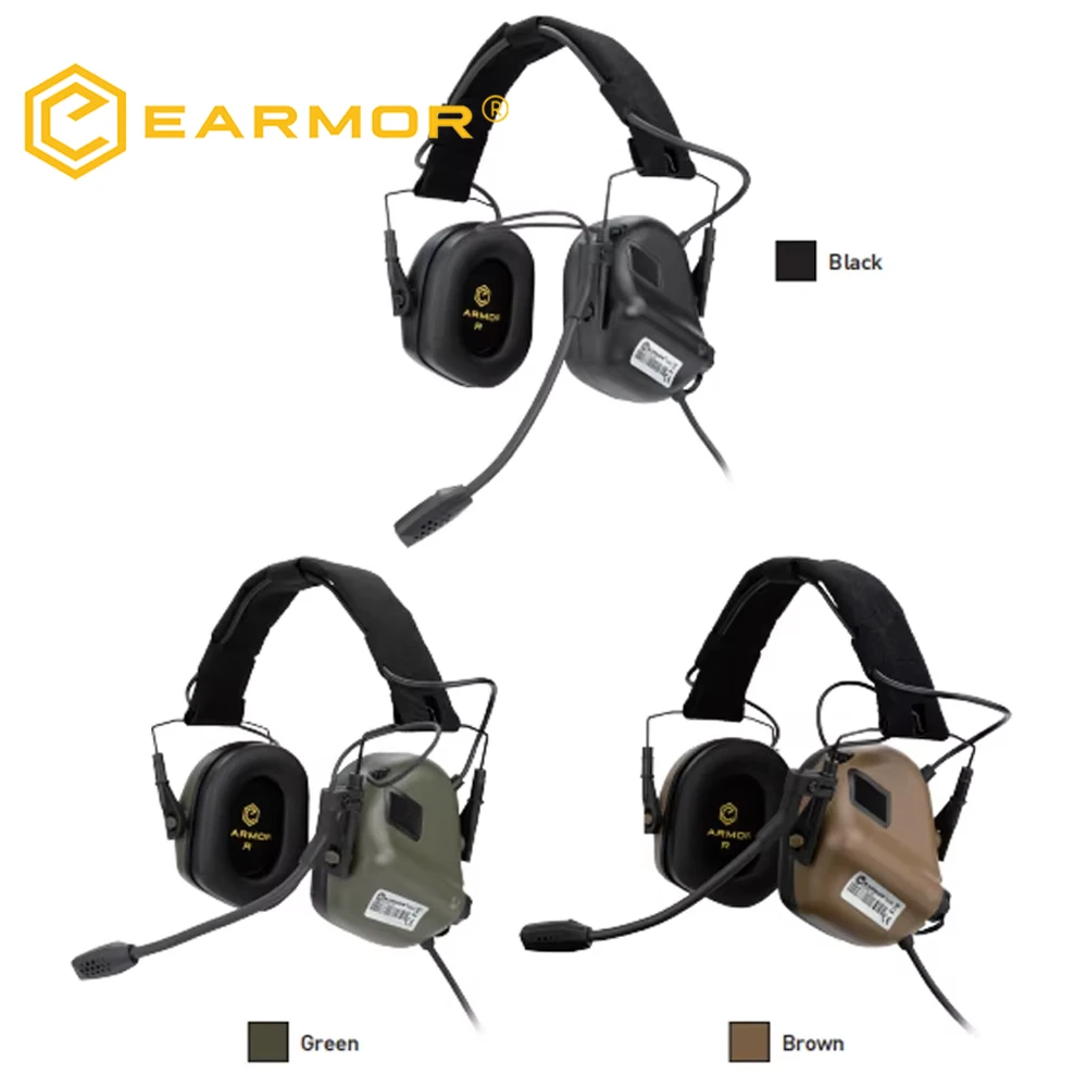 EARMOR M32 SE tiro deportes táctico cancelación de ruido 22dB protección auriculares caza orejeras tácticas con micrófono ﻿ - imagen 2