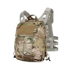 Bolsa táctica panel frontal JPC con cremallera MOLLE para chaleco