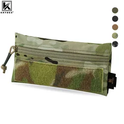 KRYDEX-chaleco táctico de caramelo, bolsa de Panel frontal, herramienta de utilidad, almacenamiento, gancho de bucle para MK3 MK4, aparejo de pecho, portador de placa, accesorio