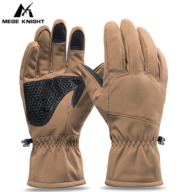 Guantes tácticos de invierno para pantalla táctil, guantes cálidos para ciclismo al aire libre, conducción de motocicleta, guantes antideslizantes a prueba de viento - imagen 3