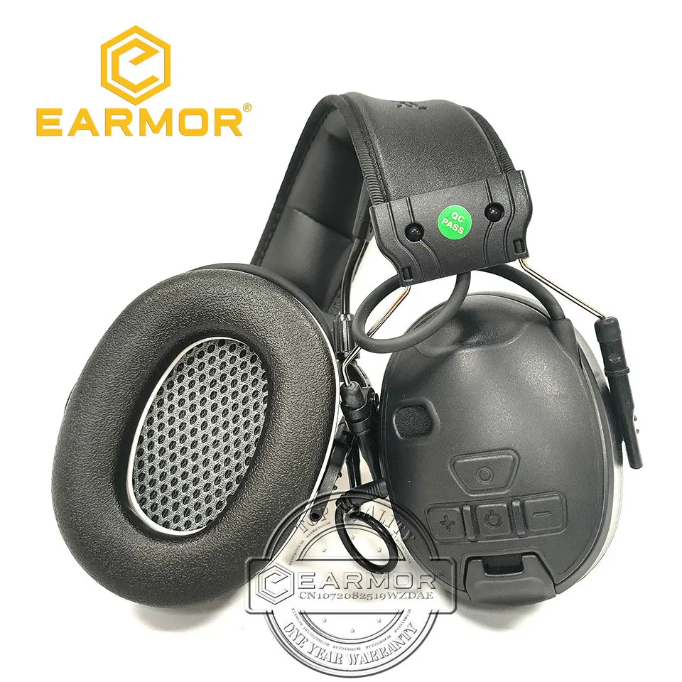 EARMOR-auriculares inalámbricos C51 con Bluetooth, dispositivo de audio con recogida de voz y reducción de ruido, para comunicación táctica, para tiro - imagen 3