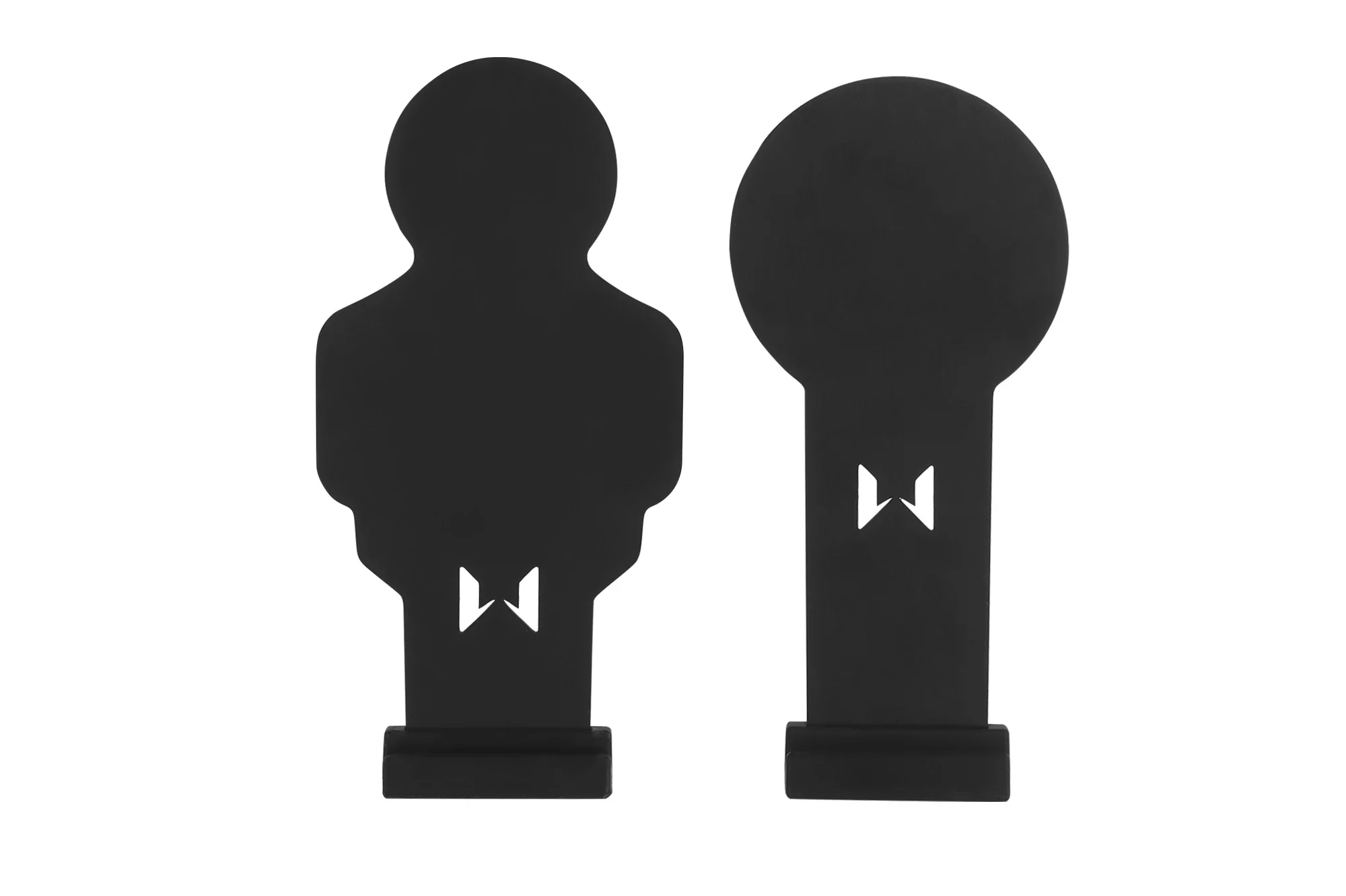 Objetivo de tiro de entrenamiento profesional táctico, resistencia al impacto, IPSC, tiro de Metal, puntuación pequeña, 2 uds. - imagen 3