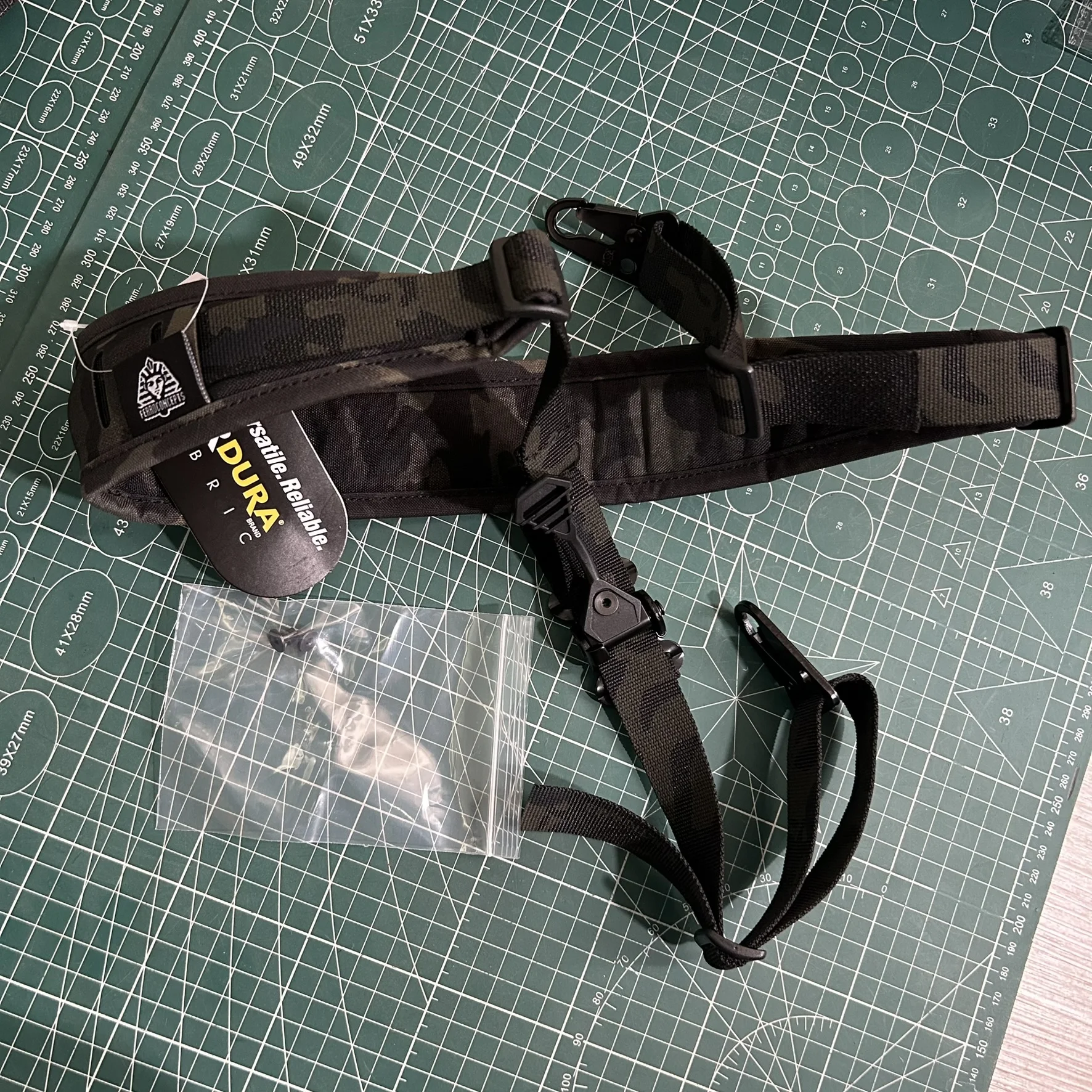 Eslinga para Rifle táctica MOLLE láser mejorada y optimizada estilo Ferro 500D de dos puntos de ajuste rápido - imagen 2