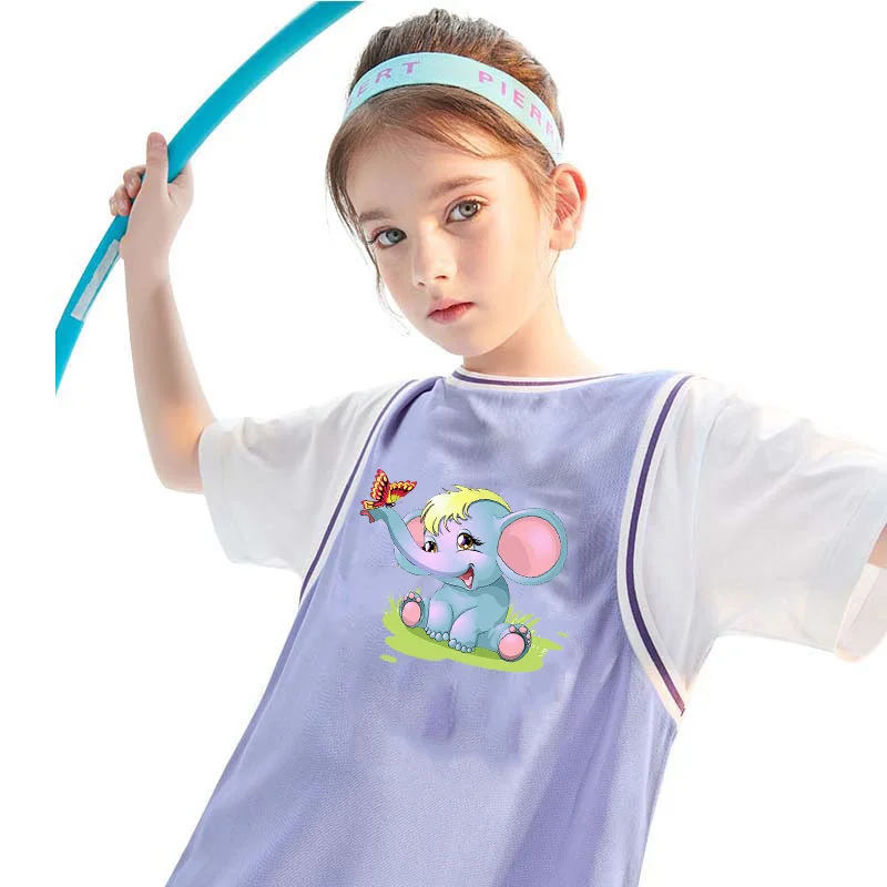Transferencias termoadhesivas de dinosaurio/elefante para ropa, pegatinas de hierro con animales de dibujos animados para ropa, termoadhesivo de unicornio y gato para ropa DIY - imagen 3