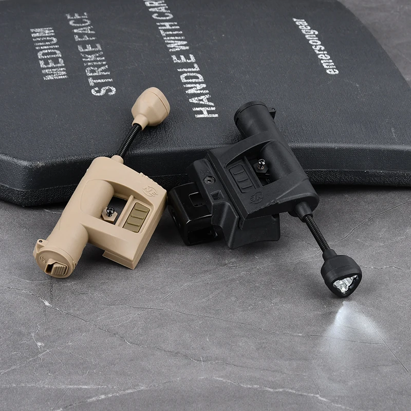 Lámpara táctica de carga MPLS para cascos rápidos, LED rojo, verde y blanco, IR, 4 modos de luz de señal, linterna de explorador militar para caza al aire libre - imagen 2