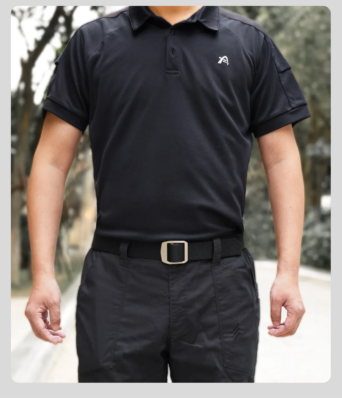 Cinturón táctico hombre correa nailon hebilla titanio ajustable - imagen 5