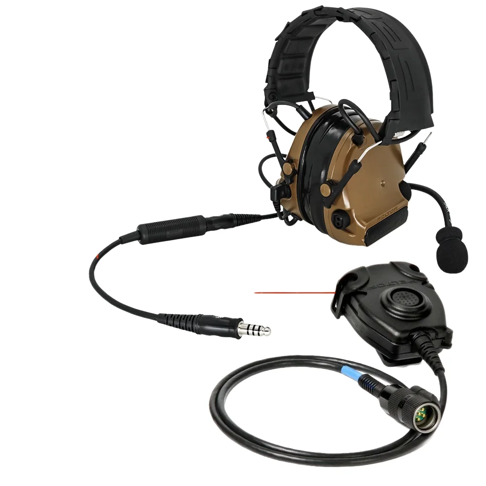 Adaptador de auriculares táctico PTT, adaptador no militar a militar, adaptador militar a civil - imagen 5