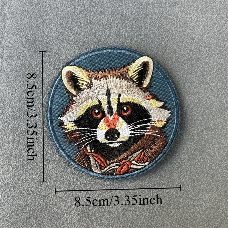 Parche "Raccoon", insignia de moral táctica, gancho bordado y bucle, mochila, ropa, accesorios decorativos, pegatina, brazalete - imagen 2