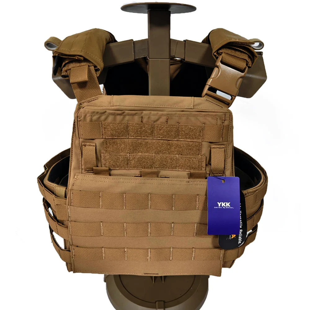 AVS MBAV portador de placa táctica MOLLE Airsoft chaleco de combate de entrenamiento de caza con sistema de liberación rápida Modular cómodo adaptable - imagen 2