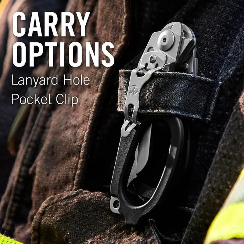 Tijeras de emergencia portátiles multifunción, tijeras plegables tácticas para herramienta de supervivencia al aire libre, primeros auxilios de rescate - imagen 4