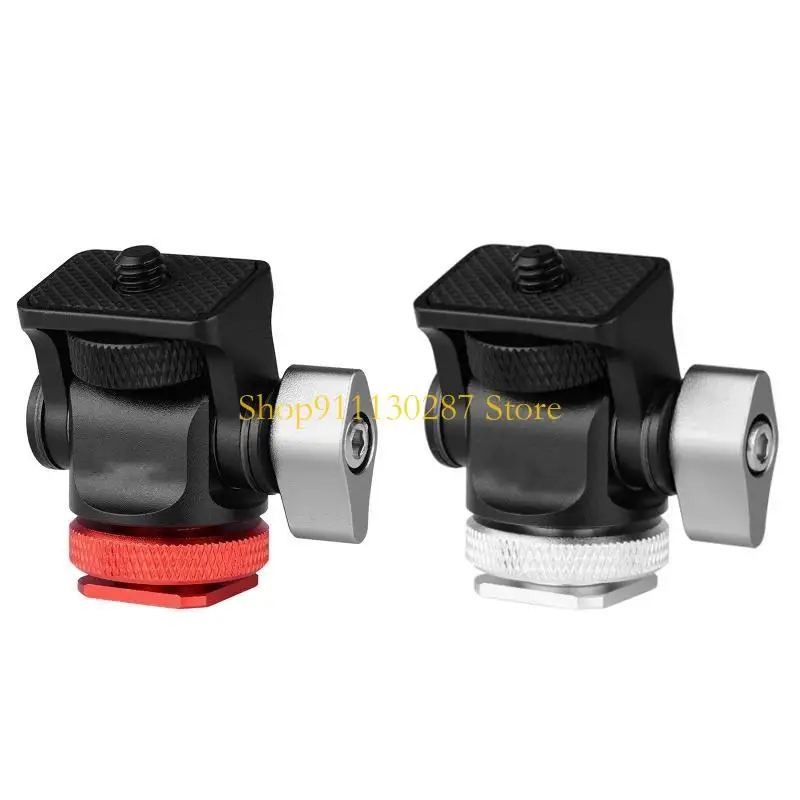 Mini bola trípode J1HC para adaptador fría, rotación 360, ajuste paso 180 para montaje cámara, Monitor - imagen 2