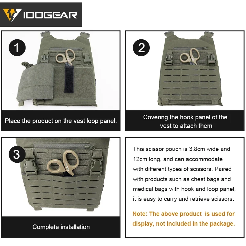 IDOGEAR tijeras de caza funda para tijeras soporte de utilidad insertado accesorios de caza 3954 - imagen 5