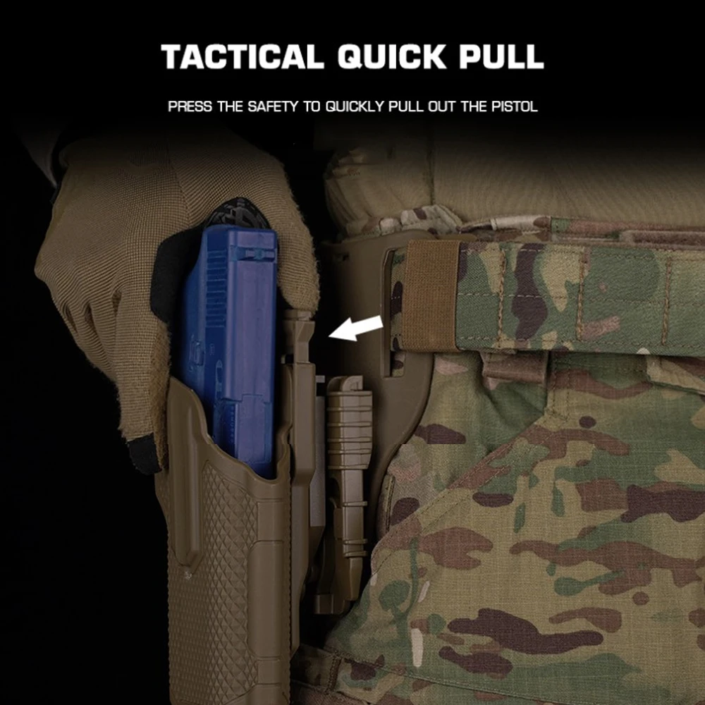 Funda táctica universal para Glock 17/19 SIG P320/226, funda para pistola de caza con QLS Quick Relese Kit Airsoft Gear - imagen 5